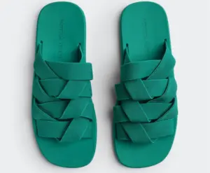 Alternative view of Dép Bottega Veneta Plat Mule ‘Acid Turquoise’ 651402V0GV03227