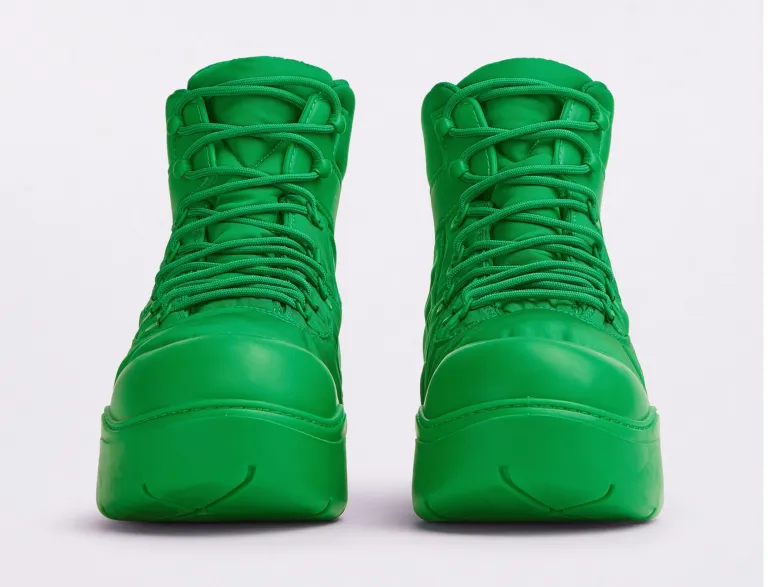 Giày Bottega Veneta Puddle Bomber ‘Grass’ 667064VBSD73730 - Ảnh 2