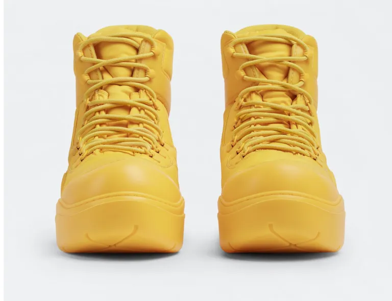 Giày Bottega Veneta Puddle Bomber ‘Egg Yolk’ 667064VBSD77123 - Ảnh 2