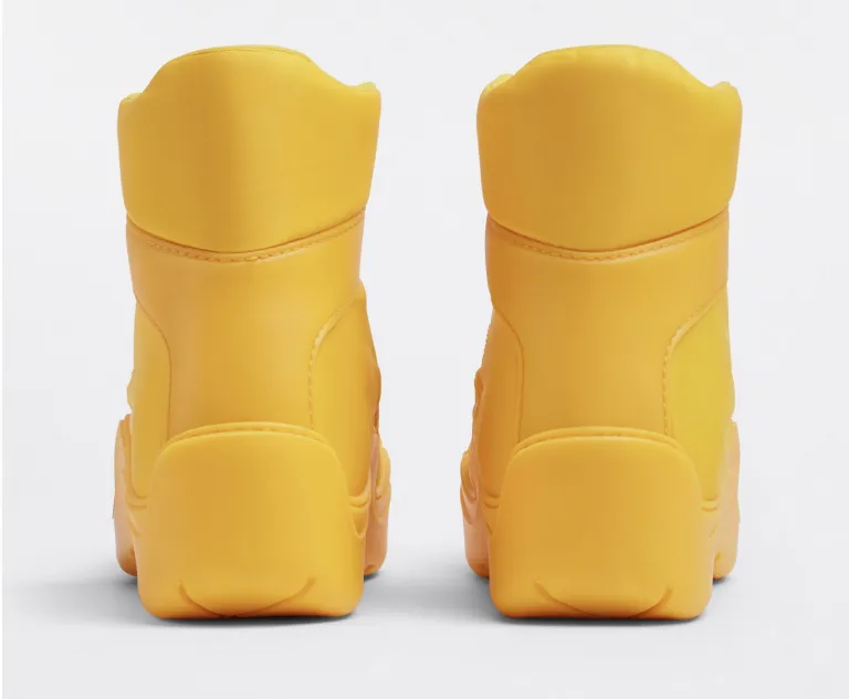 Giày Bottega Veneta Puddle Bomber ‘Egg Yolk’ 667064VBSD77123 - Ảnh 3