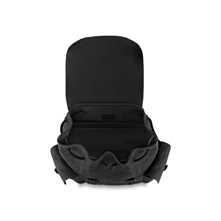Balo Louis Vuitton Christopher MM Backpack ‘Black’ M55699 - Ảnh 3