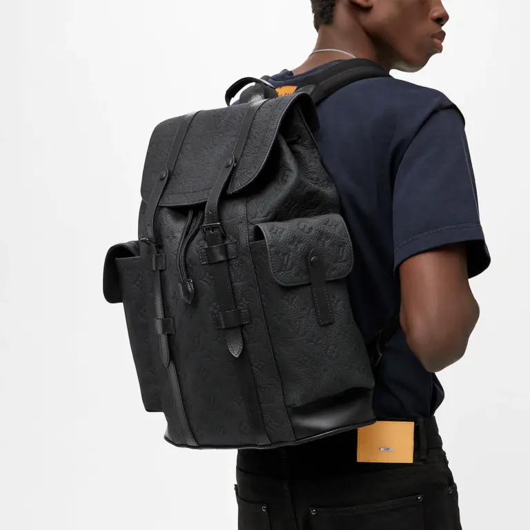 Balo Louis Vuitton Christopher MM Backpack ‘Black’ M55699 - Ảnh 7