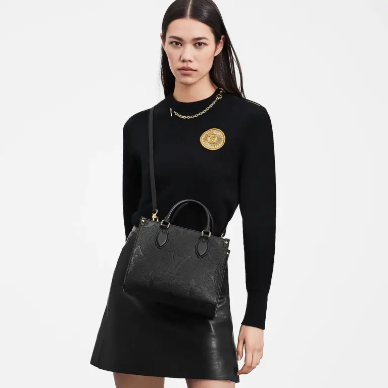 Túi Louis Vuitton Onthego PM Tote Bag ‘Black’ M45653 - Ảnh 7