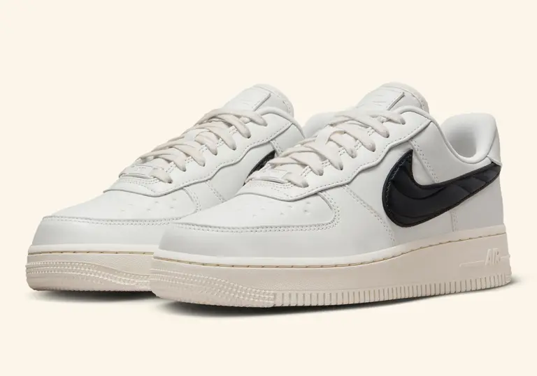 Giày Nike Air Force 1 Quilted Swoosh ‘Phantom Black’ FV1182-001 - Ảnh 6