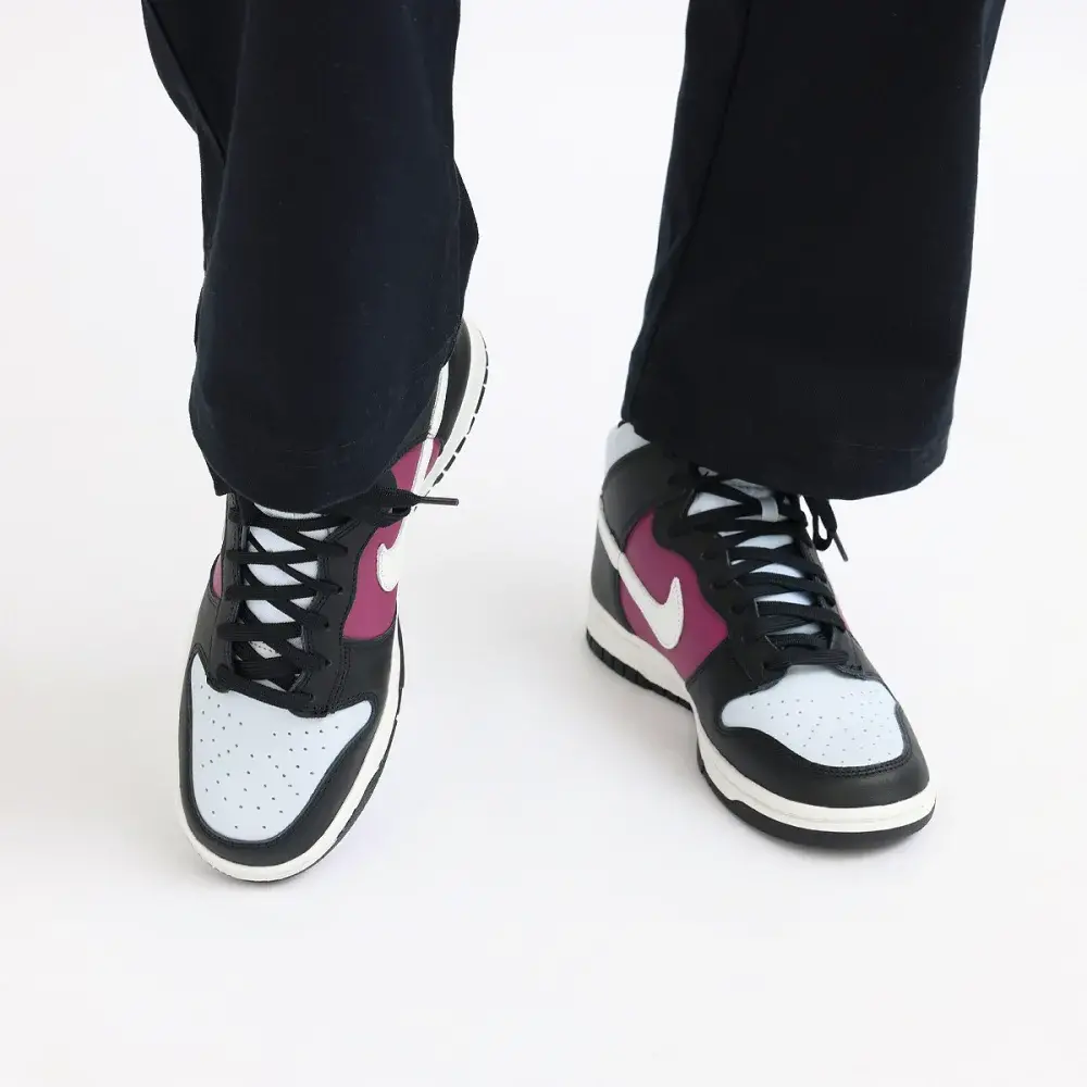 Giày Nike Dunk High ‘White Black Maroon’ DD1869-005 - Ảnh 5