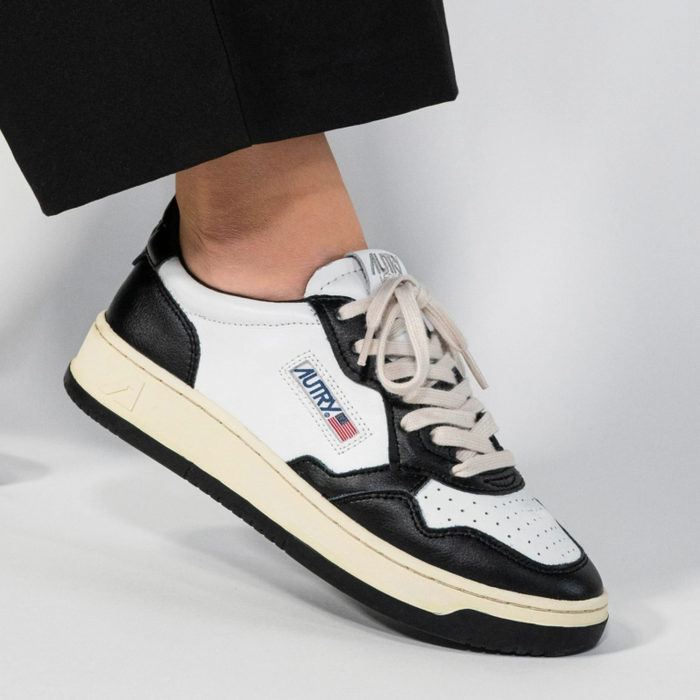 Giày Autry Medalist Low Leather ‘Black White’ AULW-WB01 - Ảnh 5