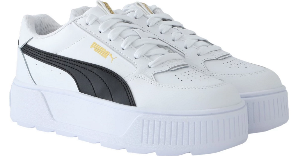 Giày Puma Karmen Rebelle White Black Gold 387212-02 - Ảnh 4
