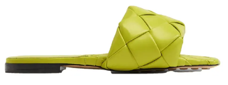 Dép Bottega Veneta Lido Flat Sandal ‘Kiwi’ 608853VBSS07278
