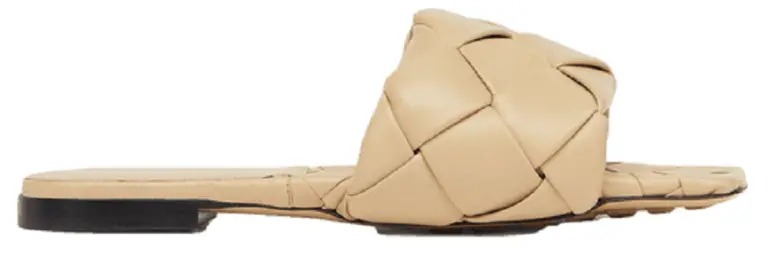 Dép Bottega Veneta Lido Flat Sandal ‘Cane Sugar’ 608853VBSS02624