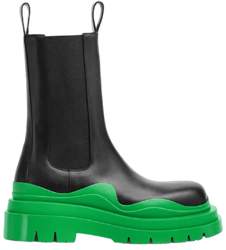 Giày Bottega Veneta Tire Chelsea Boot ‘Black Grass’ 630284VBS501477