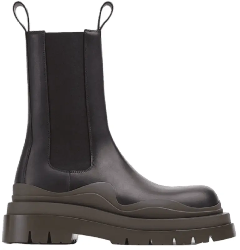 Giày Bottega Veneta Tire Chelsea Boot ‘Black Camping’ 630284VBS501291
