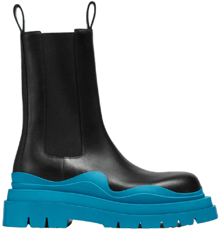 Giày Bottega Veneta Tire Chelsea Boot ‘Black Blue’ 630284VBS501438