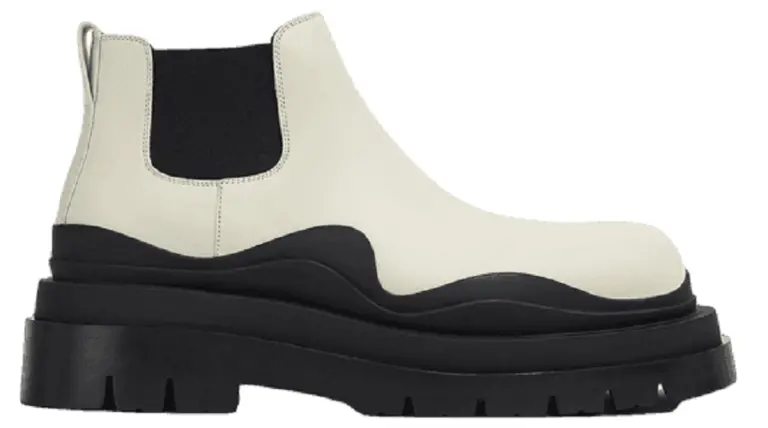 Giày Bottega Veneta Tire Ankle Chelsea Boot ‘Sea Salt’ 630281VBS509049