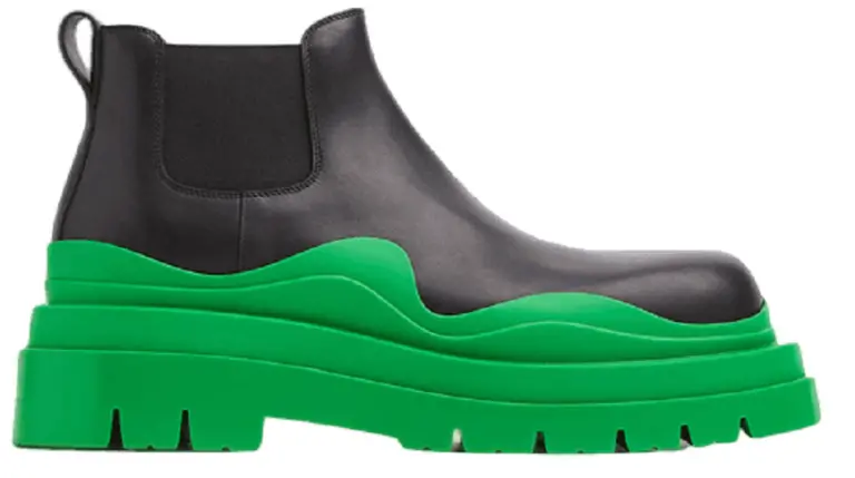 Giày Bottega Veneta Tire Ankle Chelsea Boot ‘Black Grass’ 630281VBS501477
