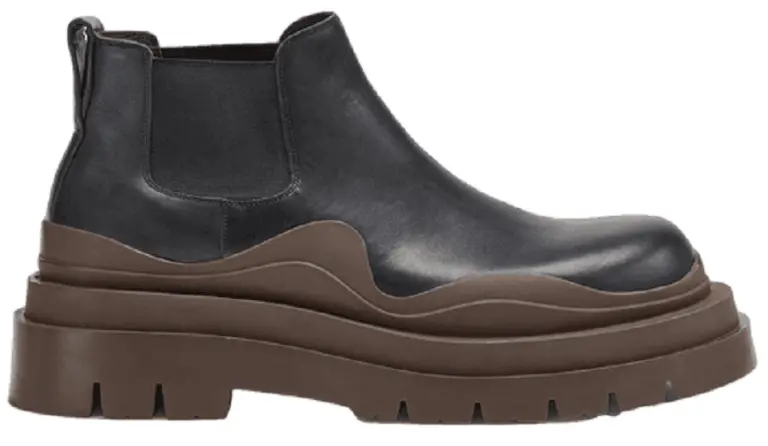 Giày Bottega Veneta Tire Ankle Chelsea Boot ‘Black’ 630281VBS501024