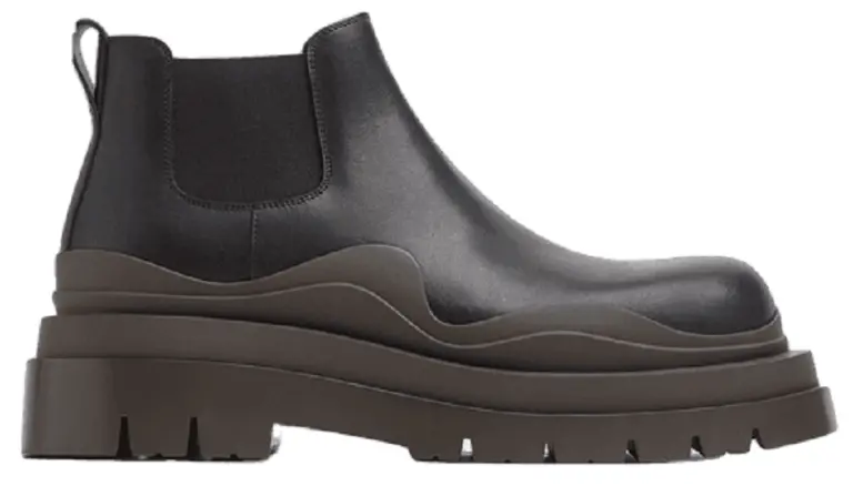 Giày Bottega Veneta Tire Ankle Chelsea Boot ‘Black Camping’ 630281VBS501291