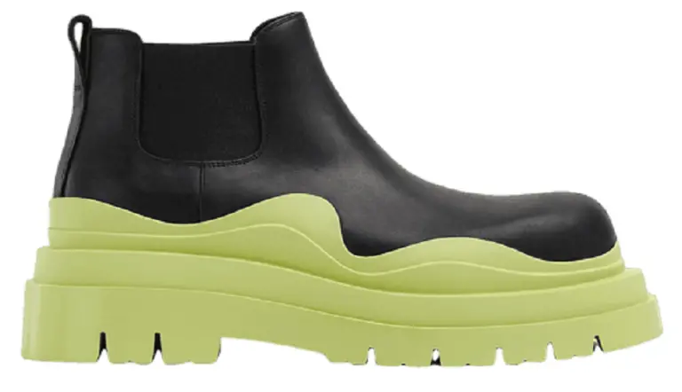 Giày Bottega Veneta Tire Ankle Chelsea Boot ‘Black Seagrass’ 630281VBS501273