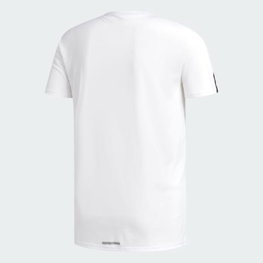 Áo Adidas Running 3 Stripes Tee White DN9041 - Ảnh 4