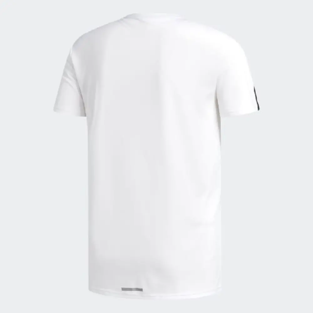 Áo Adidas Running 3 Stripes Tee White DN9041 - Ảnh 4