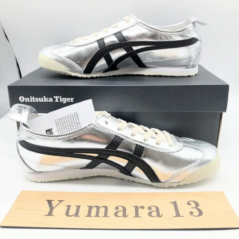 Giày Onitsuga Tiger Mexico 66 'Pure Silver Black' 1183B566-020 - Ảnh 4