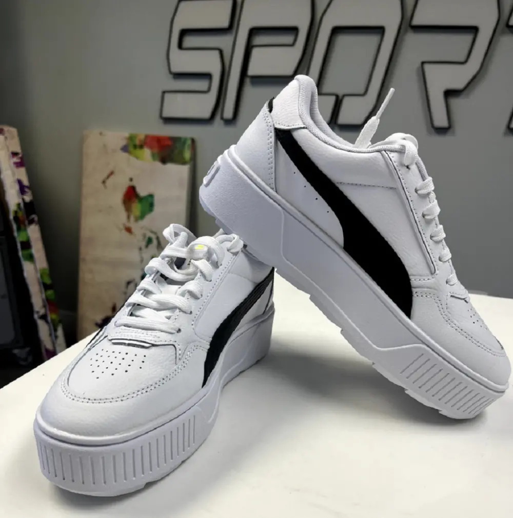 Giày Puma Karmen Rebelle White Black Gold 387212-02 - Ảnh 5