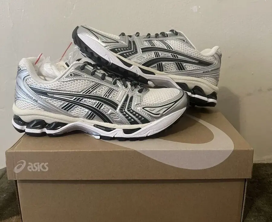 Giày Asics Gel-Kayano 14 Kith 'Cream Scarab' 1203A566-100 - Ảnh 4