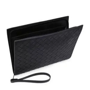 Alternative view of Túi Bottega Veneta Men’s Small ‘Black Leather’ 601056-VCPQ1-8984