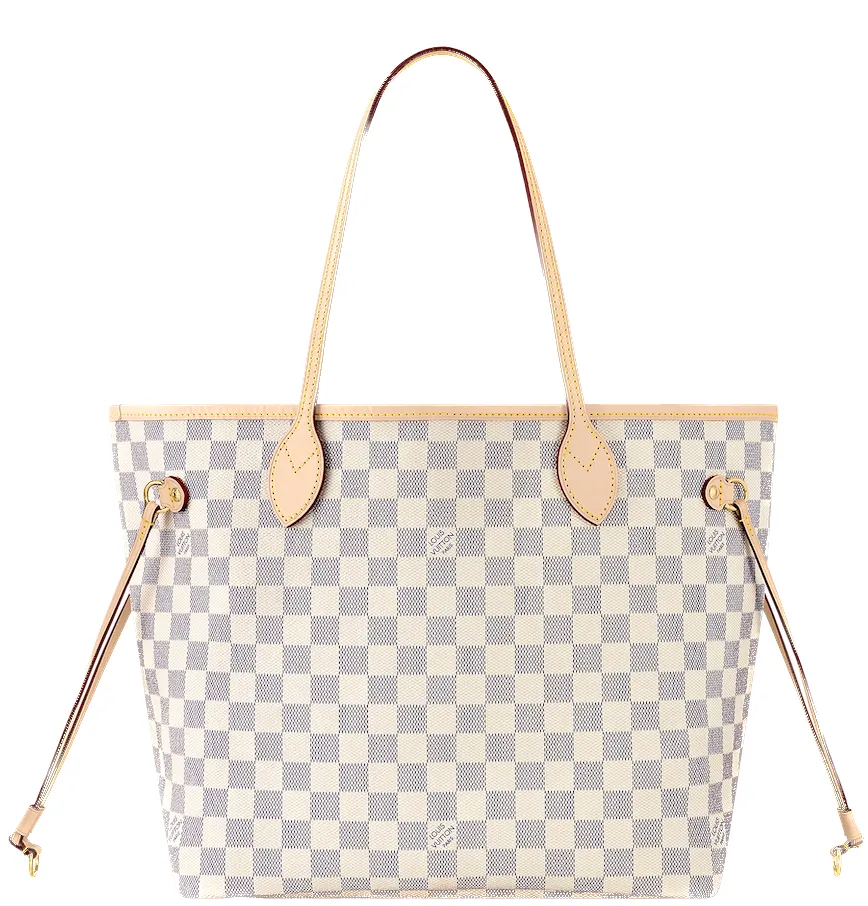 Túi Louis Vuitton Neverfull MM Damier Azur 'Rose Ballerine Pink' N41605