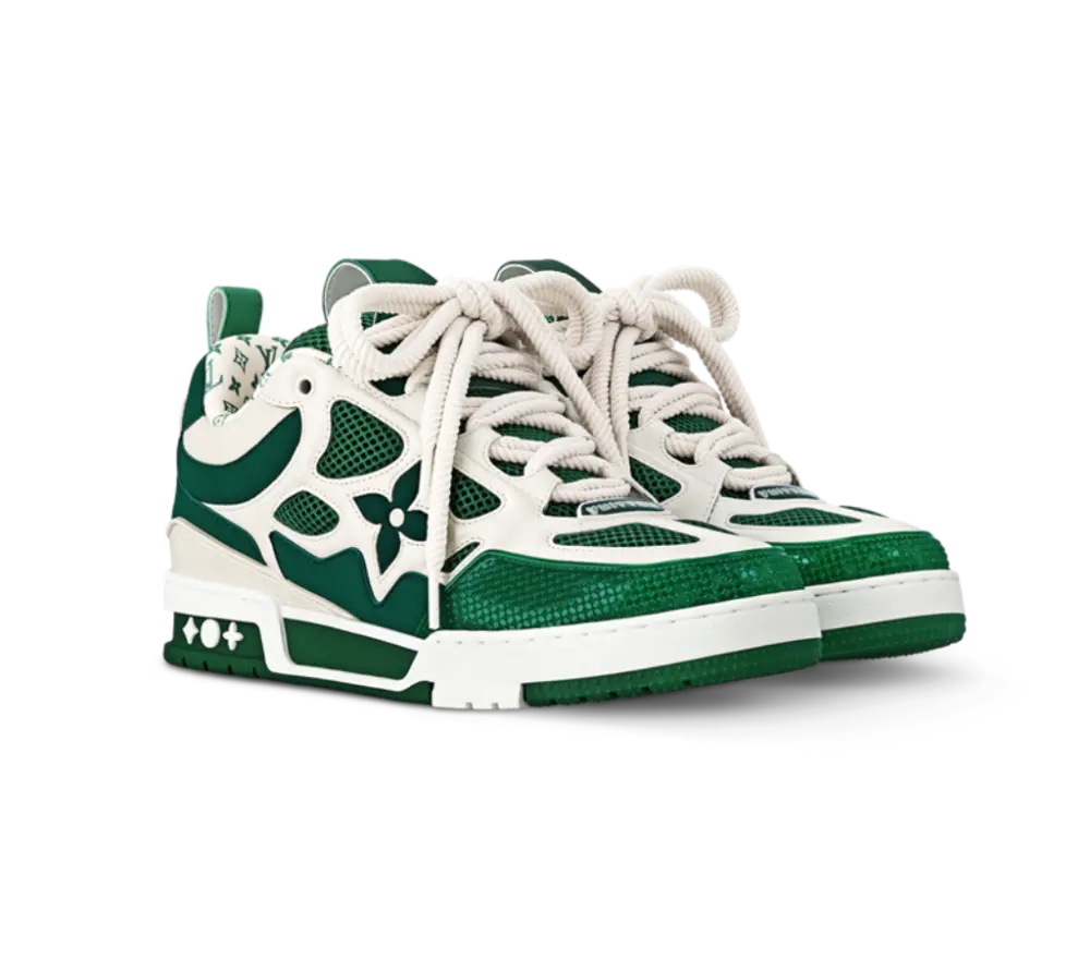 Giày Louis Vuitton LV Skate Trainers 'Green' 1AC521 - Ảnh 3
