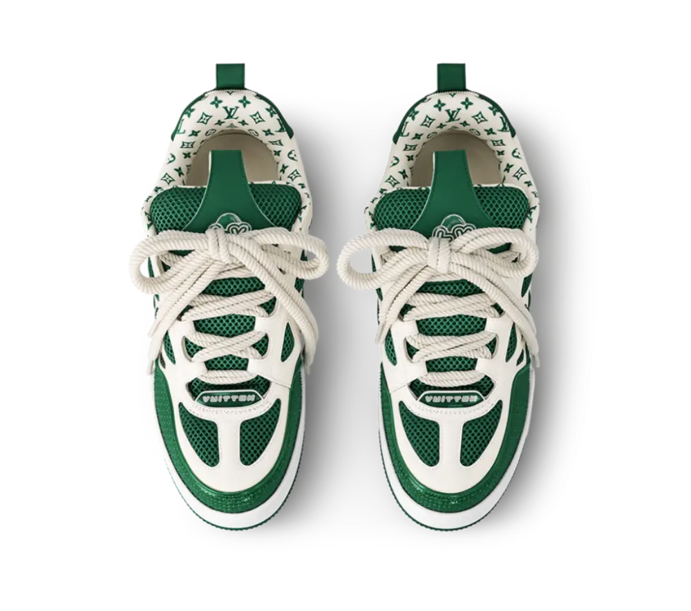 Giày Louis Vuitton LV Skate Trainers 'Green' 1AC521 - Ảnh 4
