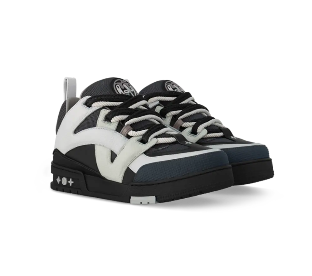 Giày Louis Vuitton LV Skate Trainers 'Anthracite Grey' 1ABZ46 - Ảnh 3