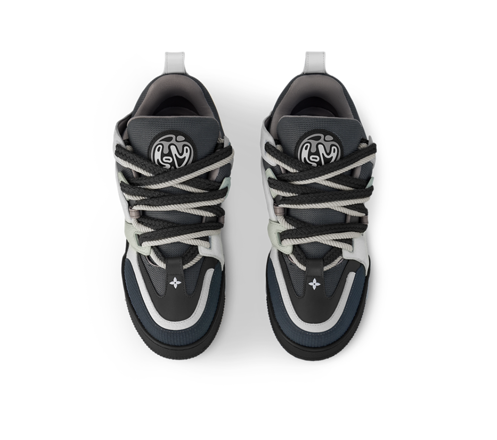 Giày Louis Vuitton LV Skate Trainers 'Anthracite Grey' 1ABZ46 - Ảnh 4