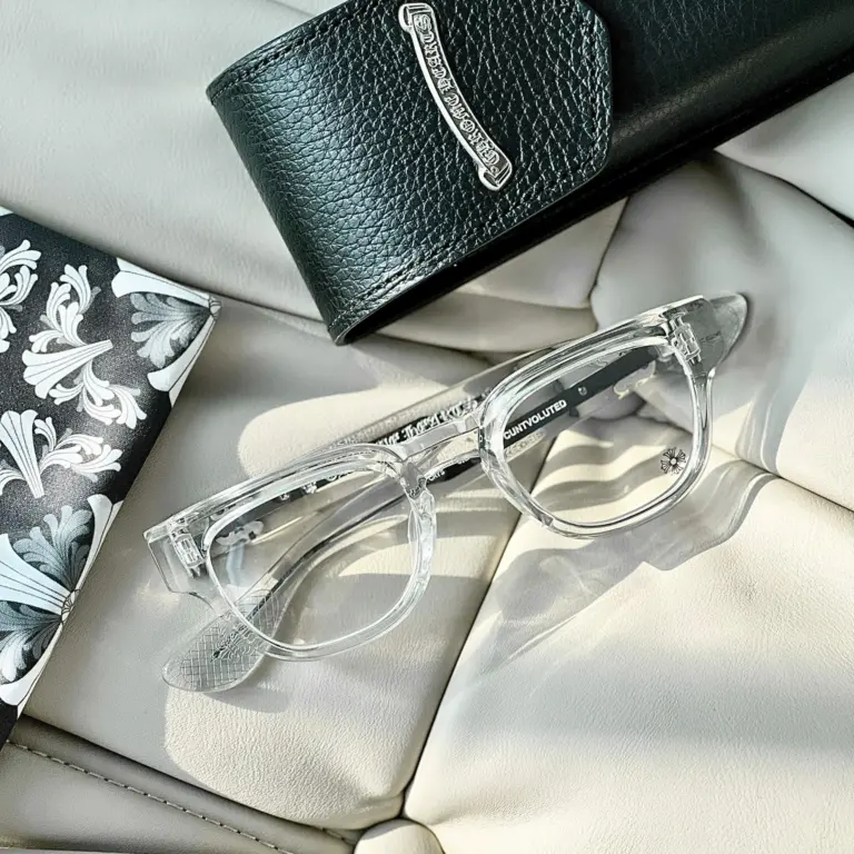 Kính Chrome Hearts Cuntvoluted Crystal ‘Transparent’ - Ảnh 4