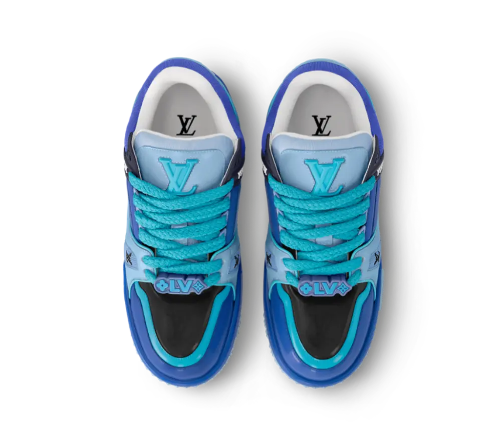 Giày Louis Vuitton LV Maxi Trainers 'Blue' 1ACF7I - Ảnh 3
