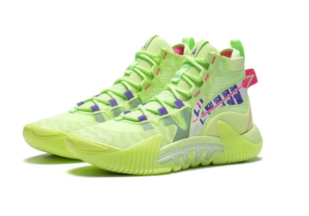 Alternative view of Giày Li-Ning BadFive 2 High 'Neon Green' ABFR001-10