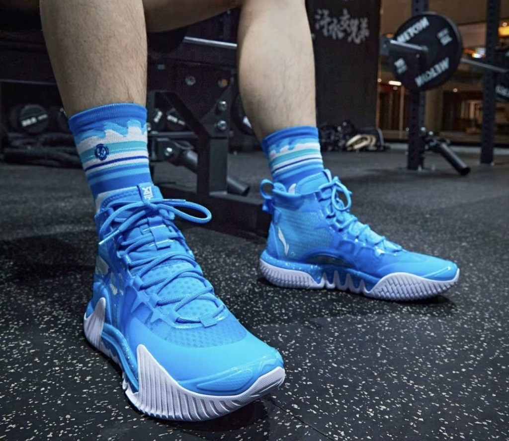 Giày Lining Fanwu 2 Practical Blue ABFR001-4 - Ảnh 4