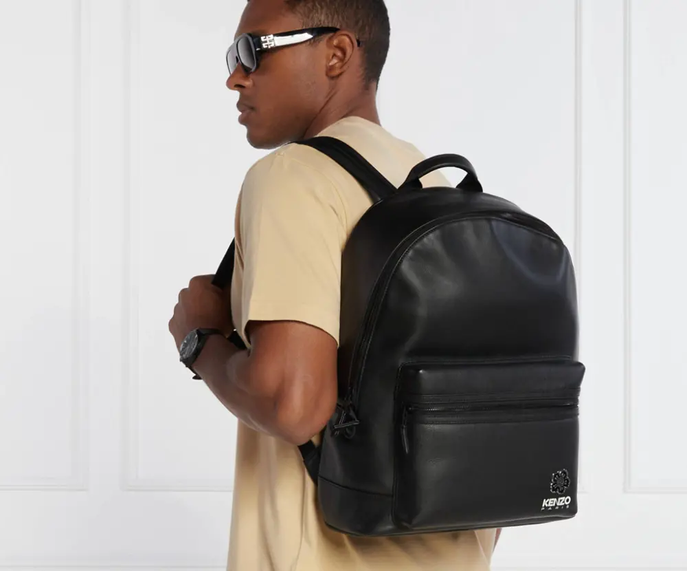 Alternative view of Balo Kenzo Boke Flower Crest Leather Backpack 'Black' FD65SA473L40-99