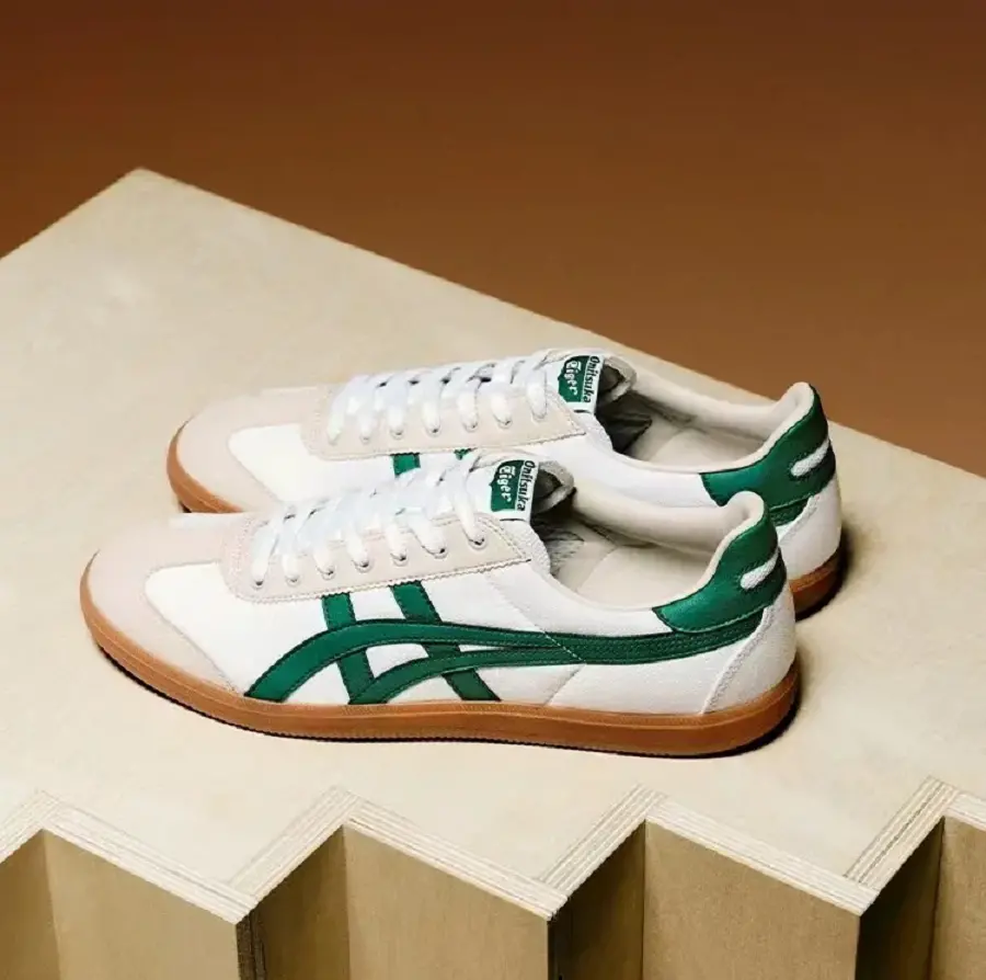 Alternative view of Giày Onitsuka Tiger Tokuten 'White Green' 1183C291-100