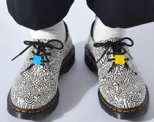 Alternative view of Giày Dr. Martens Keith Haring 1461 Printed Leather 'Black' 26833009