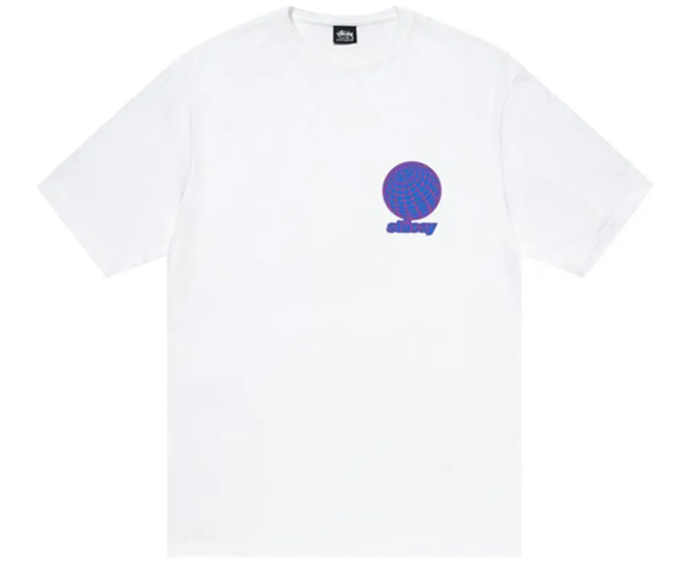 Áo Stussy 8 Ball Grid Tee 'White' 1904963