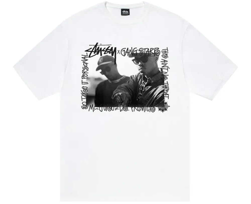 Áo Stussy Gang Starr Take It Personal Tee 'White' 3903845