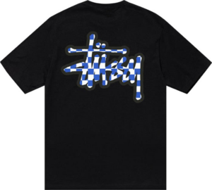 Alternative view of Áo Stussy Checker Stock Tee 'Black' 1904987