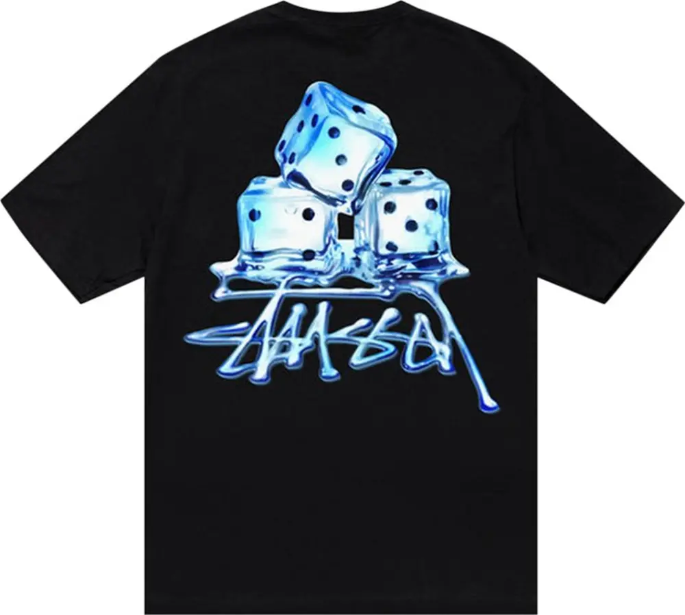 Alternative view of Áo Stussy Melted Tee 'Black' 1904900