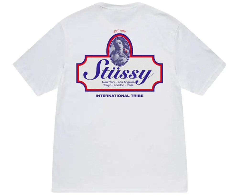 Alternative view of Áo Stussy Authentic Tee 'White' 1904992