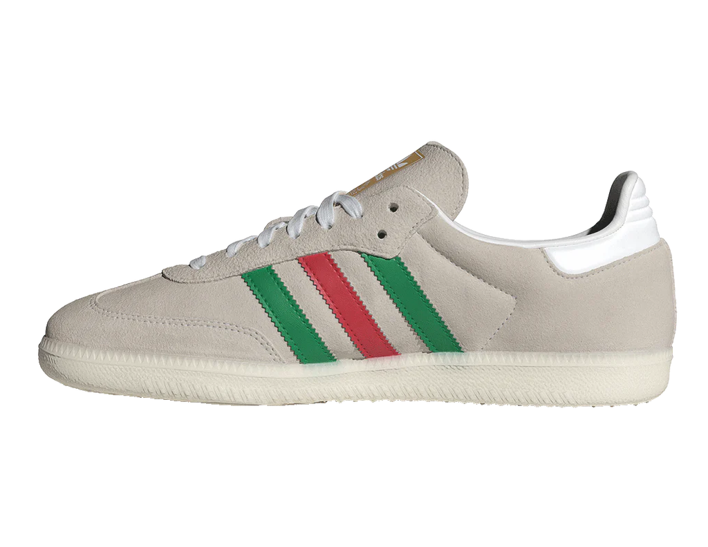 Giày Adidas Samba OG 'Crystal White Green Scarlet' IG1826 - Ảnh 7