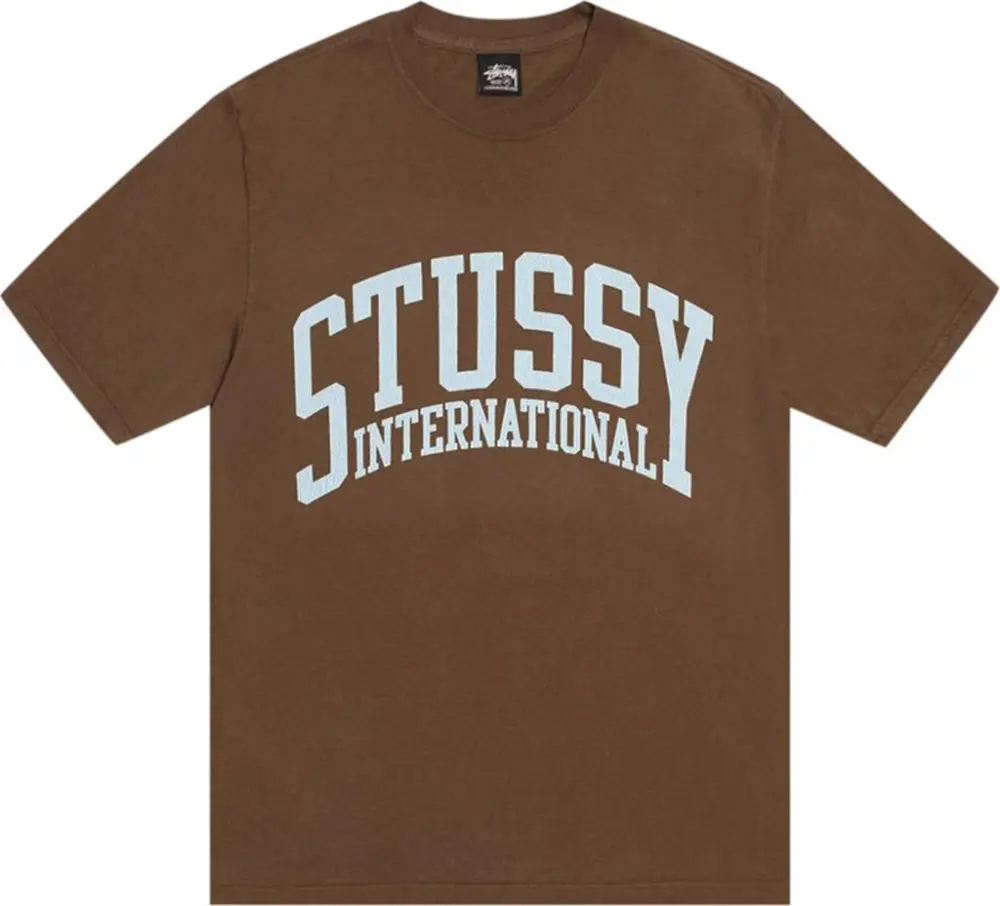 Áo Stussy International Tee Pigment Dyed 'Brown' 1905003