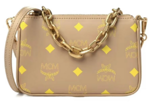 Túi MCM Pouch In Color Splash Logo Leather 'Beige' MYZCSSX01I6001