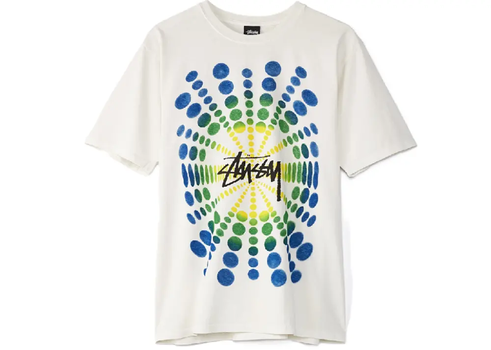 Áo Stüssy Atticus Pigment Dyed T-Shirt 'White' 1904909