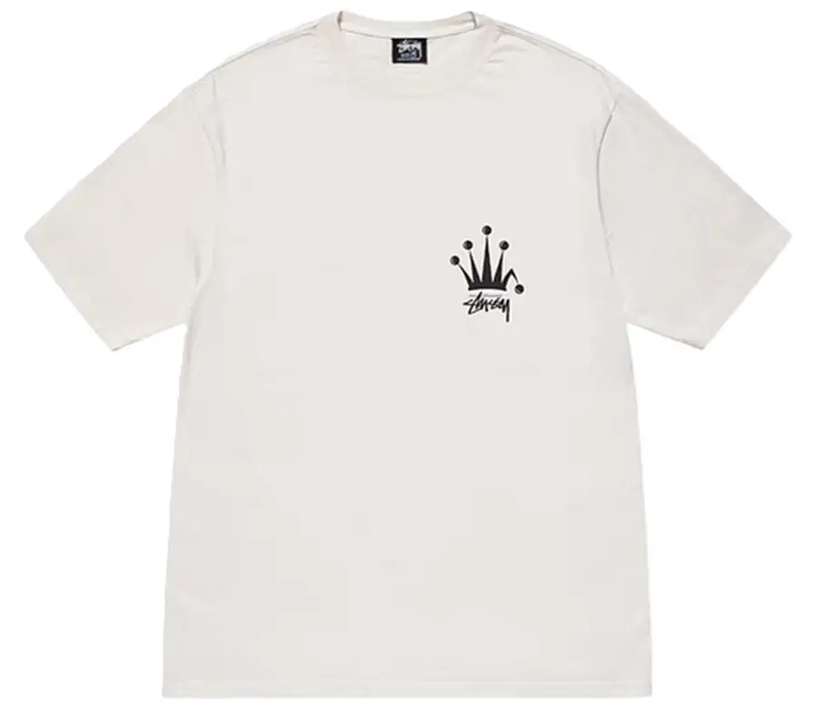 Áo Stussy Regal Crown Pigment Dyed Tee 'White' 1905002