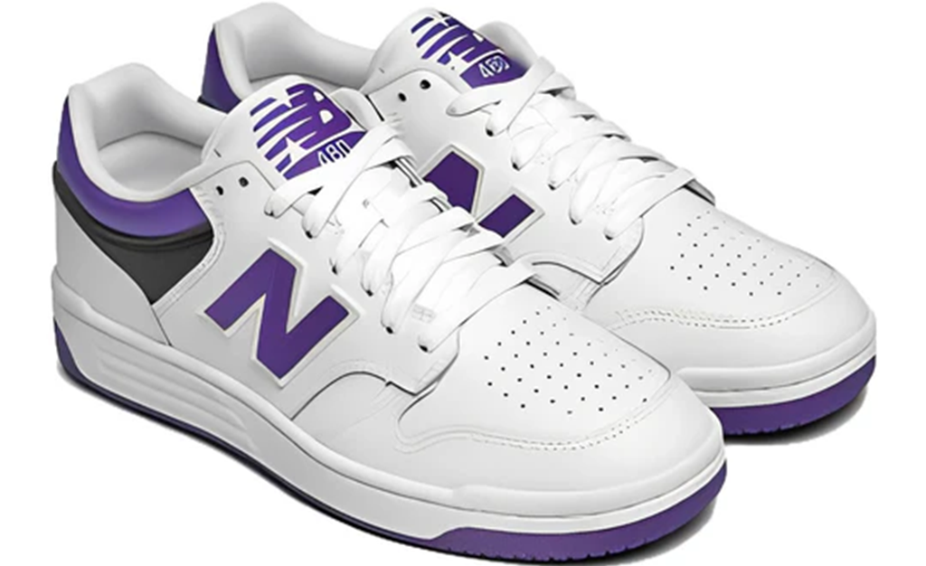 Giày New Balance 480 'White Prism Purple' BB480LPB - Ảnh 5